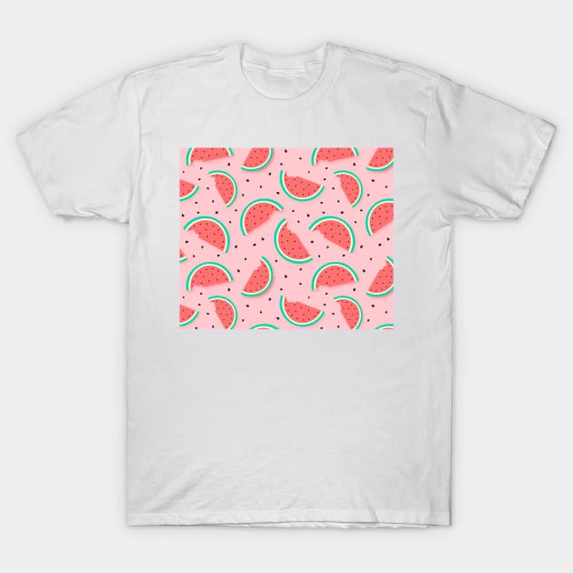 Watercolor watermelon T-Shirt by timegraf